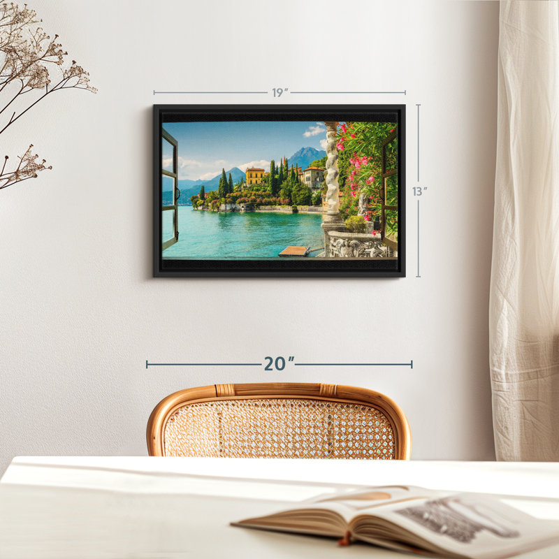 Nature «Window To Villa Monastero», H 13 po x l 19 po