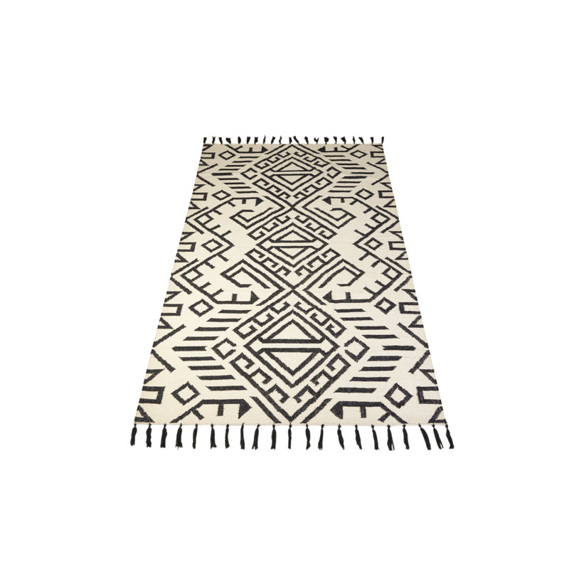 Ophelie Geometric Hand Woven Area Rug, Rectangle 160 x 221cm
