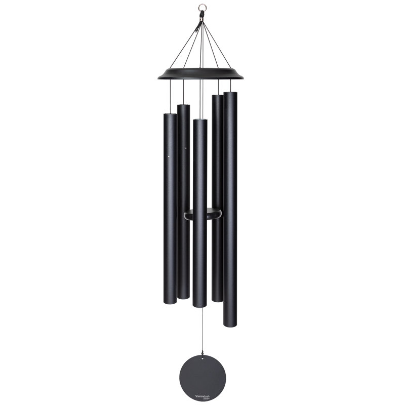 Shenandoah Melodies Aluminum Wind Chime, H 59 po x l 14 po x P 14 po, Noir
