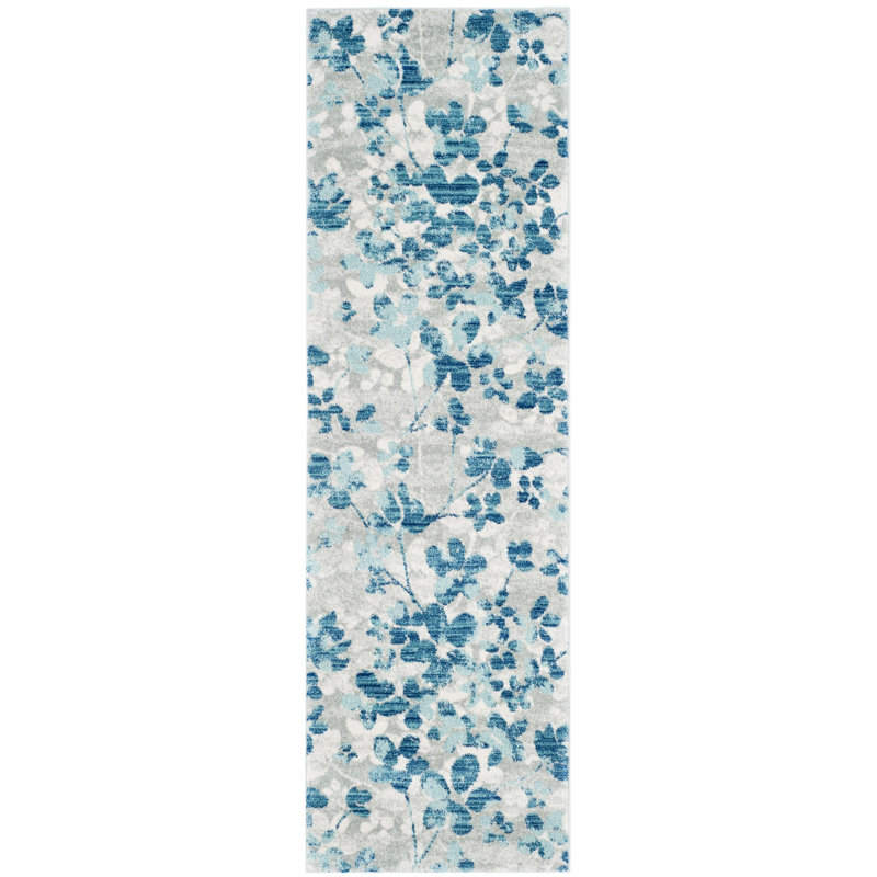 Abdul Performance Floral Rug, Runner 2'2" x 7'
