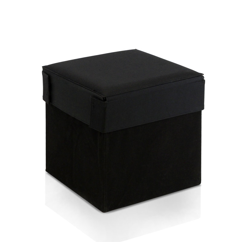 Repose-pieds rangement Jordan, Noir