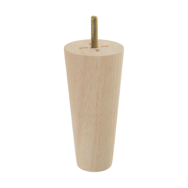 Pied de meuble sans base, 1 pièce, H 5 po x l 2,3125 po x P 2,3125 po