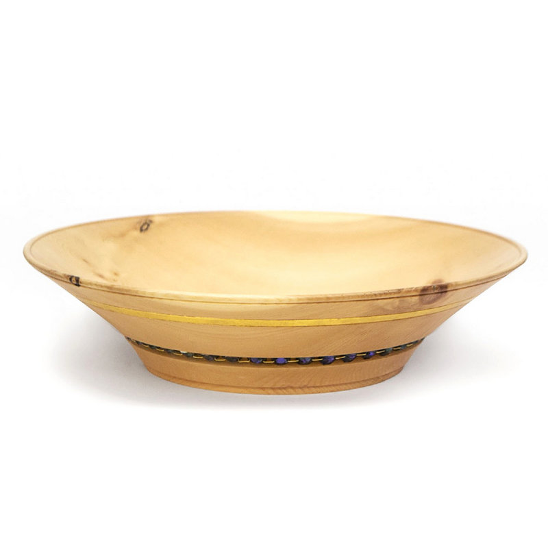 Manara 3 Piece Serving Bowl Set, 1, Brown/Amber Gold, 7.28"