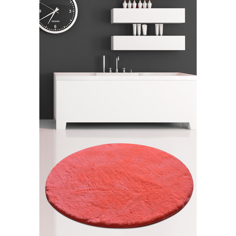 Markleeville Bath Rug, Vermilion