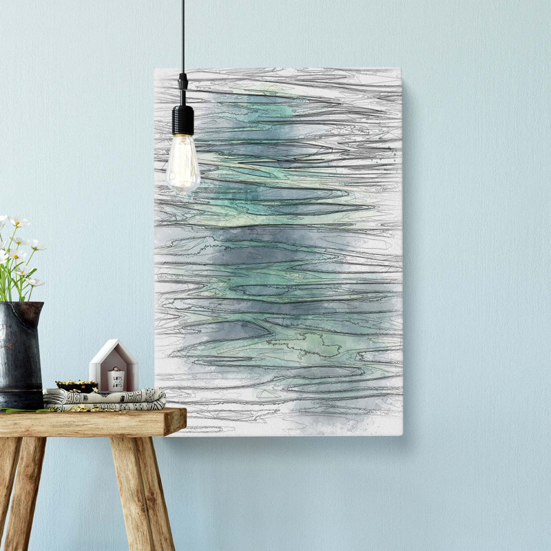 Ocean Ripples In Abstract - Wrapped Canvas, 76cm H x 50cm W x 3cm D