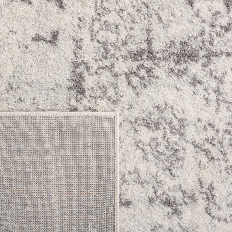Tapis ivoire / gris Tulum 284, Rectangle 8 pi x 10 pi