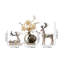 Ensemble de fleurs artificielles Creative Silver Deer