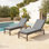 Ensemble de coussins de chaise longue d'extérieur 21 po x l 72 po x P 2,75 po (ensemble de 2)