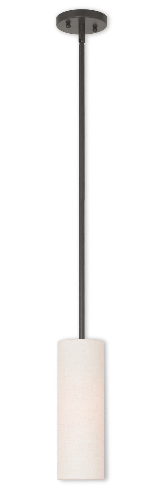 Flaire Single Light Dimmable Pendant, English Bronze