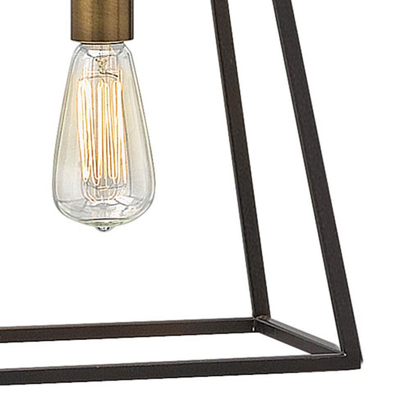 Fulton One-Light Stem Hung Minimalist Pendant, Aged Zinc, 12.5" H x 10" W x 10" D