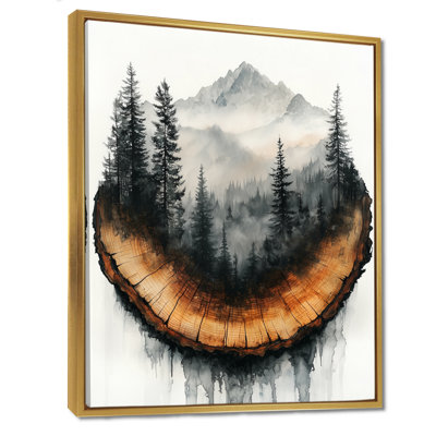 Springbrook White Pure Mountain Nature Landscape I - Landscape Canvas Prints