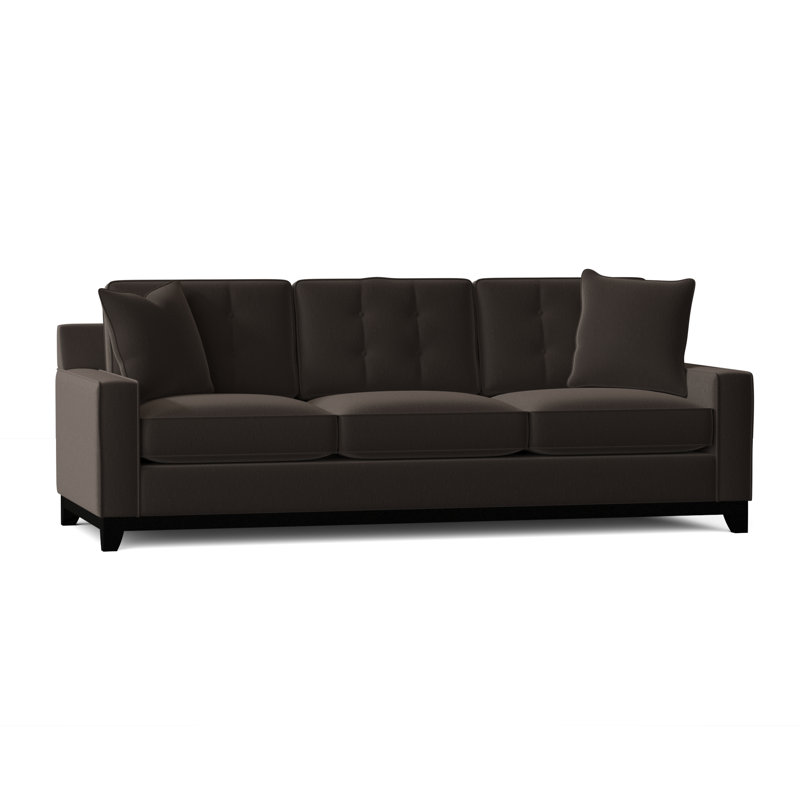 Carollton Upholstered 93'' Sofa, Bella Vintage Performance Velvet