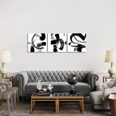 Playtime Triptych - ensemble d'art mural sur toile tendue (ensemble de 3)