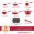 Rachael Ray Create Delicious Aluminum Nonstick Cookware Induction Cookware Set, 13-Piece-37032326