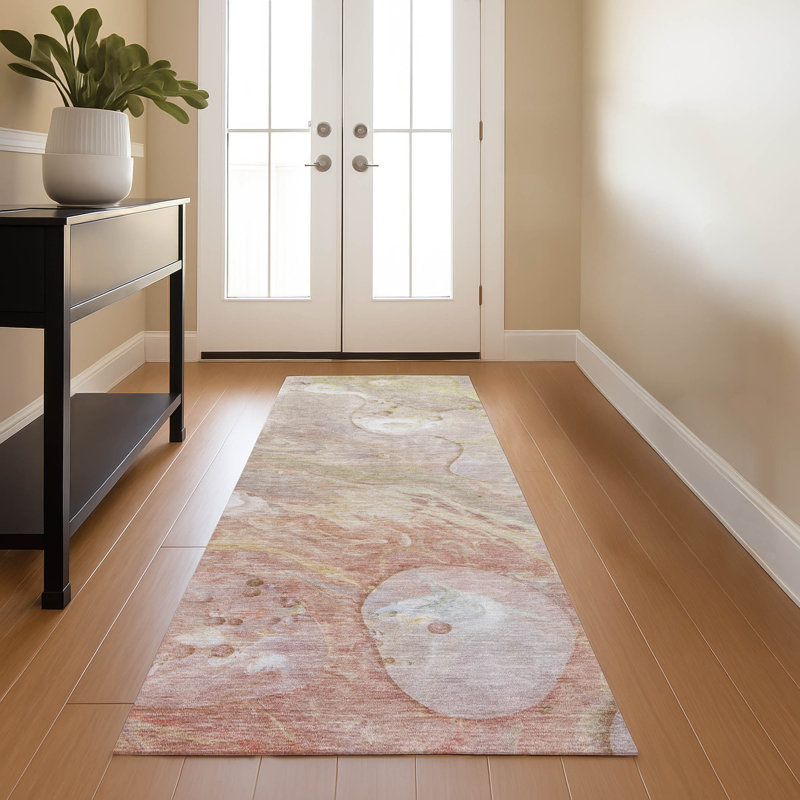 Premium Machine Washable Ralston AMF1941 Abstract Rug, Runner 2'3" x 7'6"