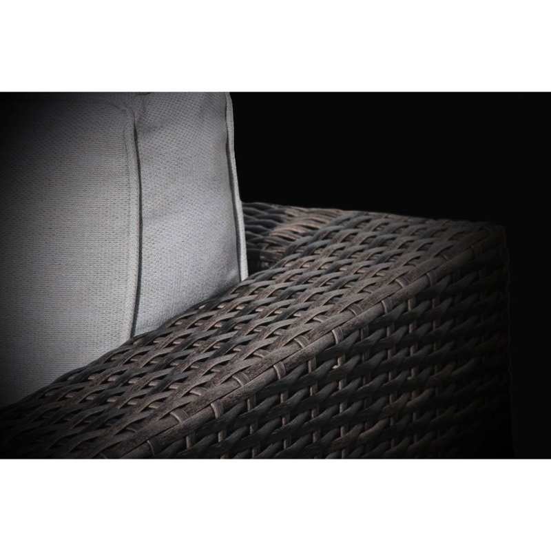 Resort-Grade 3 For Outdoor Living. Featuring Aluminum Frames, Hand-Woven Grey , Comfortable 5-Inch Thick Cushions. No Assembly Required, Quick And Hassle- Cleaning With Style Luxury. Woven , Comes 2