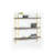 3 Wall Shelf, Walnut Finish, Metal Frame, Display, Modern Design, Contemporary Unit In With Bold - Ideal For Bedrooms Or Living Rooms, Spacious, Construction-120652815
