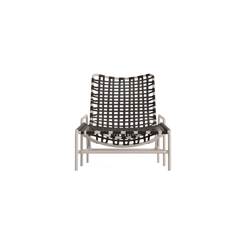 Kantan Outdoor Chaise Lounge, Coffee/Dove Smooth