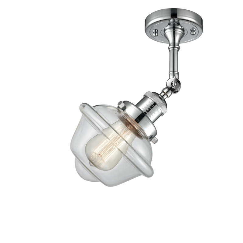 Gaspard Dimmable Bath Sconce, 60 Watt Vintage Incandescent Bulb, Clear, Polished Chrome