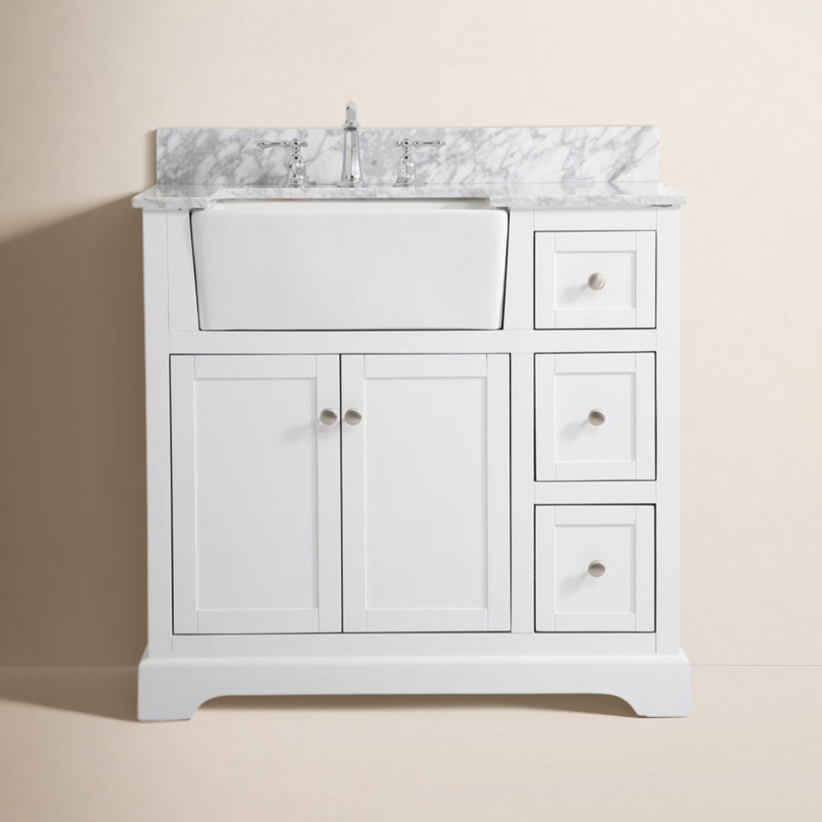 Pardue 36'' Single Bathroom Vanity, White