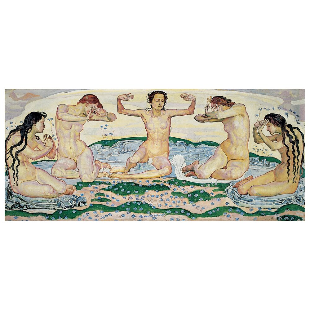 Leinwandbild The Day von Ferdinand Hodler