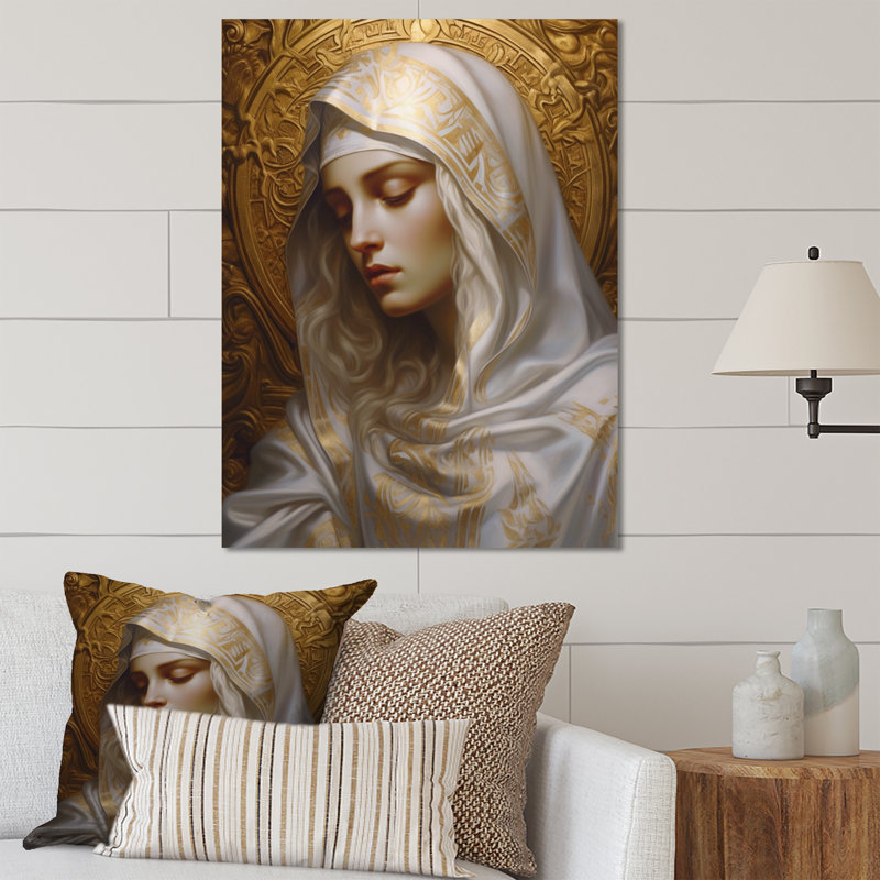 Faitful Vierge Marie Christian I, H 40 po x l 30 po x P 1 po