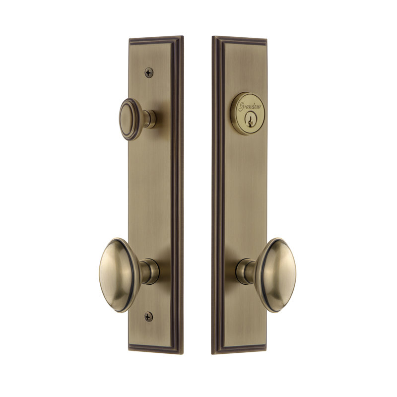 Ensemble d'entrée haut Carré, Laiton rétro, 2.75"