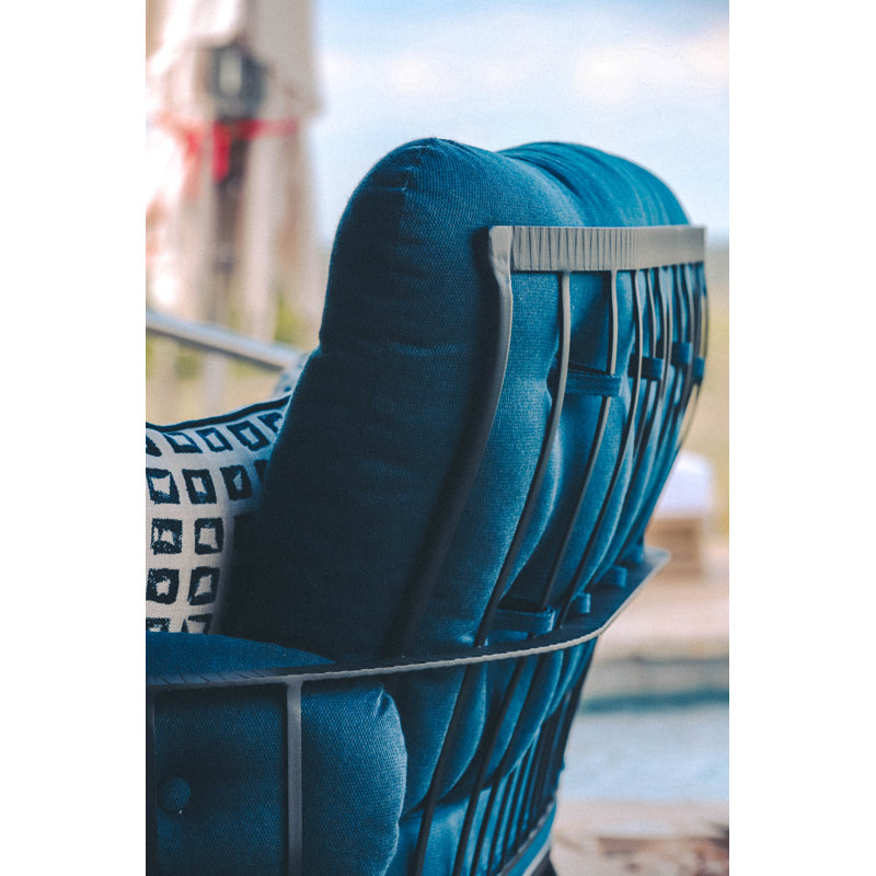 Monterra Outdoor 2 - Seat Loveseat, Graphite, Alcazar Redwood