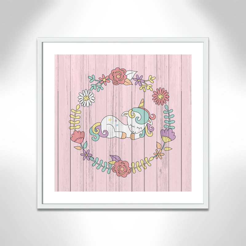 Décoration murale pour enfants, Encadré de boîte blanc, H 27,5 po x l 27,5 po x P 1,19 po