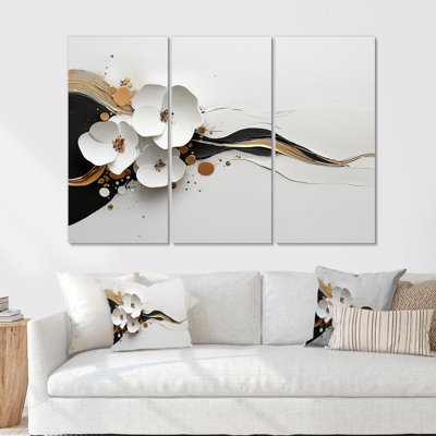 «Golden Transitional Bloom of Petunias II», ensemble de reproductions d'art mural