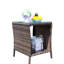 Table basse d'extérieur pour patio, petite table basse avec tablette-1069263092