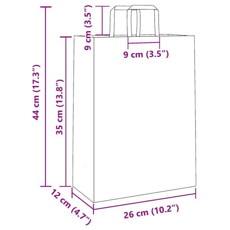 Basalt Gift Wrap Storage, 35cm H x 26cm W x 12cm D, Pink