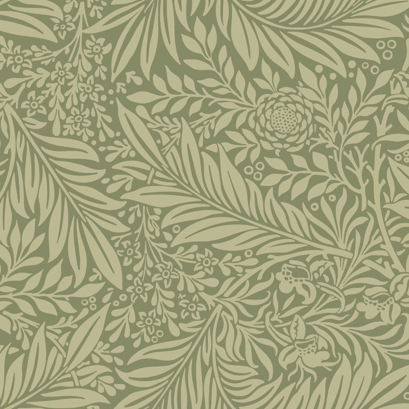 Cipriano 10m x 50cm Matte Wallpaper Roll, Dark Green