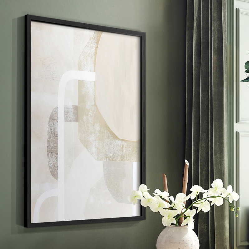 «Quiet Affection II», reproduction encadrée - bois massif, H 14 po x l 11 po, Cadre simple noir