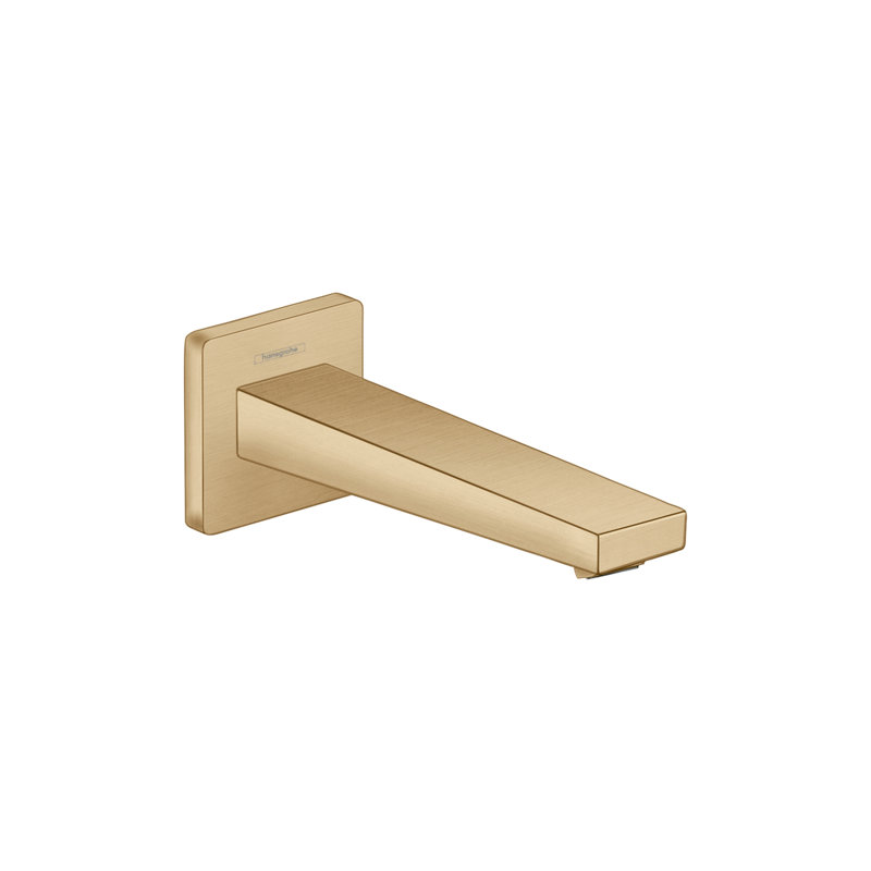 Wall-Mounted Tub Spout, Brushed Gold