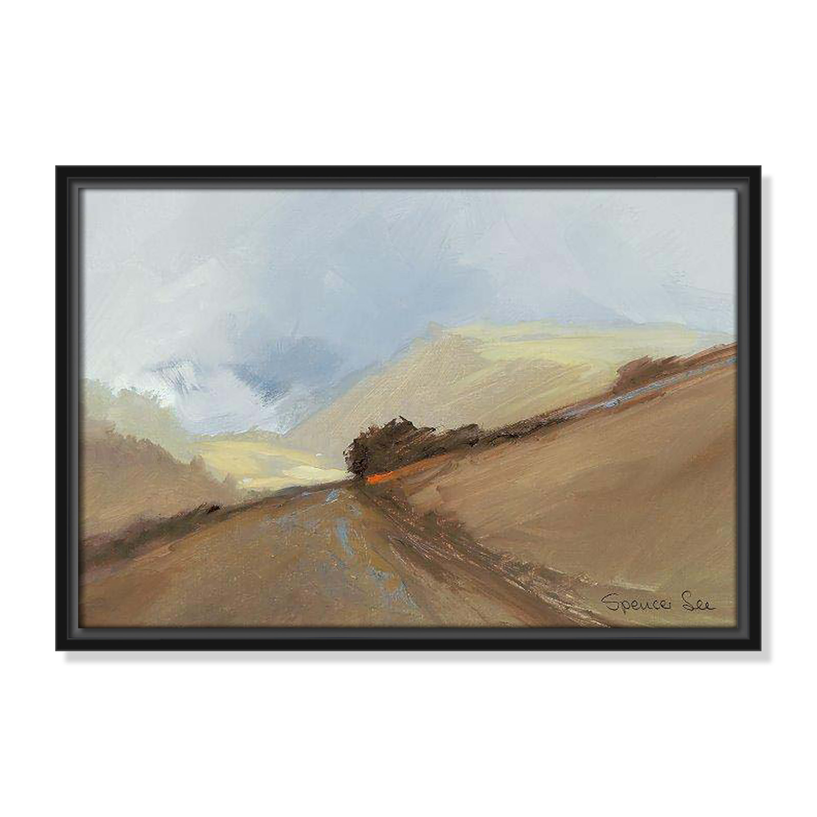 Heaven And Earth II by Spencer Lee, 13.5'' H x 19.5'' W x 2'' D, Black Framed