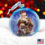 Holiday Splendor 3.5'' Handmade Glass Ball Ornament