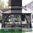 Aluminum Permanent Patio Gazebo with Double Roof-115801579