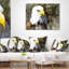 Tête d'aigle avec textures - oreiller imprimé animal-29854948-29828330