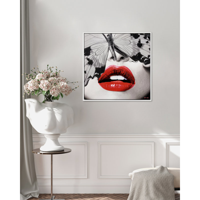 Butterfly Lips, 31" H x 31'' W x 1.5" D