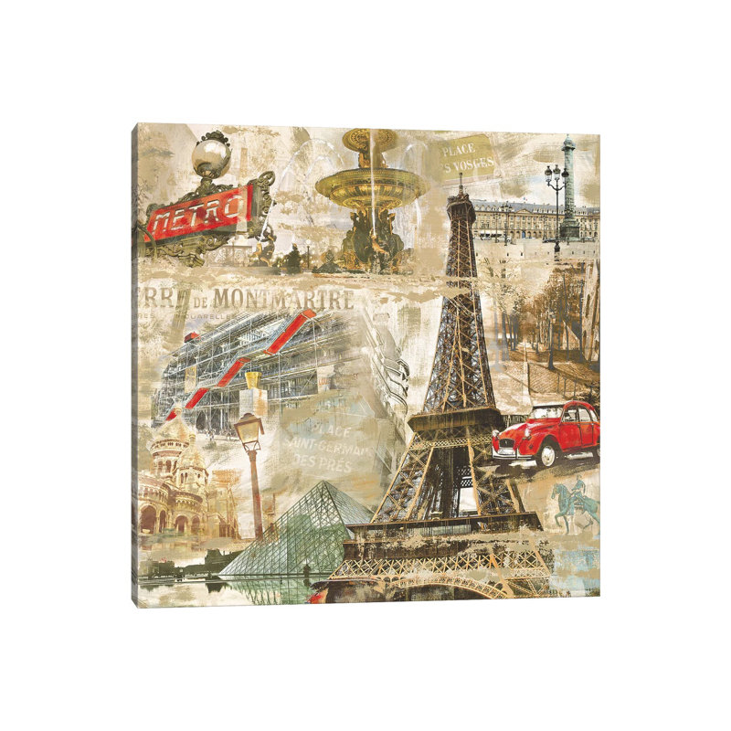 In Paris by Tyler Burke - Wrapped Canvas Print, 66.04 cm H x 66.04 cm W x 1.91 cm D