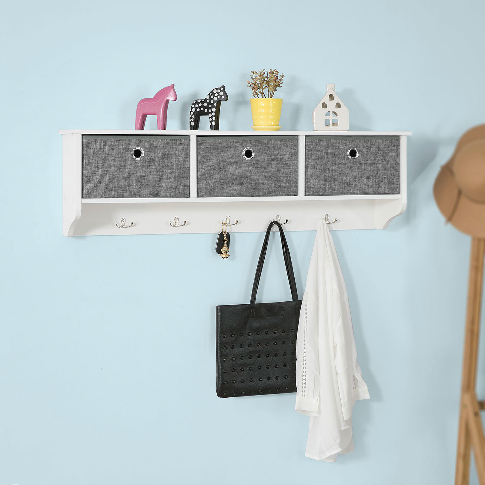 Red Barrel Studio Stylez 5 - Hook Wall Mounted Coat Rack | Wayfair