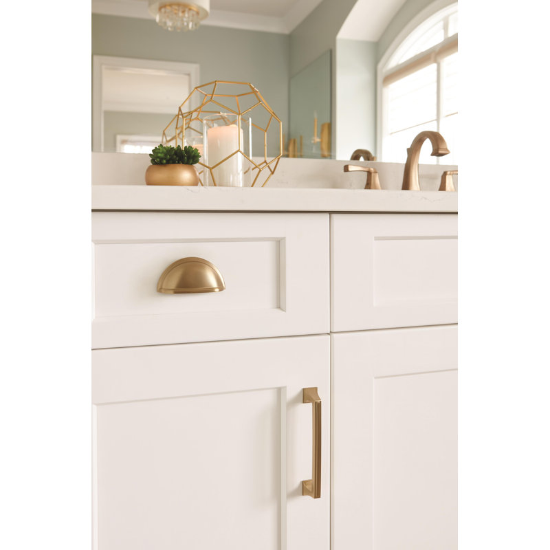 Poignée porte-gobelet champagne doré de 3 po (76 mm) centre à centre - paquet de 25, 3", Champagne doré