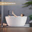 Baignoire autoportante en acrylique 59 po. X 32 po. Vanity Art-75068076