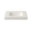 Résine en pierre à surface solide pour lavabo de salle de bain - blanc mat, 58,23 lb, 38,75 po de profondeur, 21,74 de largeur, 6,96 de hauteur, intégration parfaite pour tous les décors, construction décolorée, mur ou comptoir