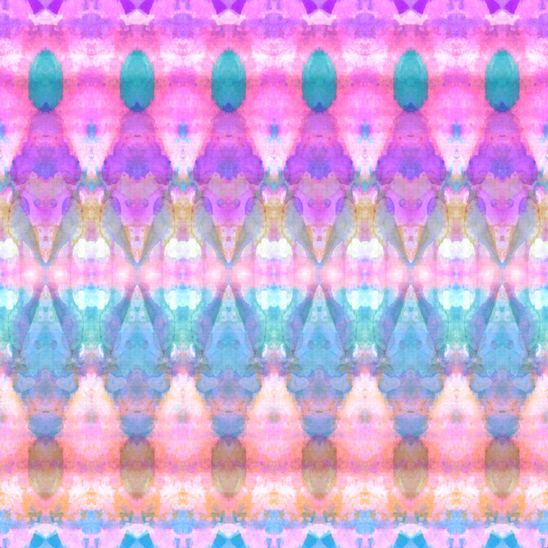 «Lulu Amy Sia Tribal Diamonds Pastel Pink», reproduction sur toile tendue, H 20 po x l 20 po, Encadrement argenté, Non