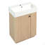 Meuble-lavabo 21,6 po avec lavabo en céramique