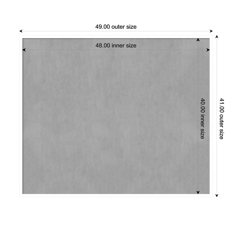 Magnetic Metal Magnetic, 41" H x 49" W
