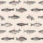 «Fishes in Geometrics I», impression sur toile tendue-22641221