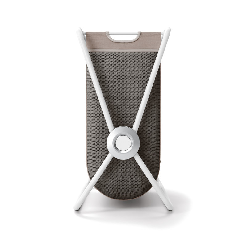 simplehuman double x-frame laundry hamper, matte black, 75" H x 72.70" W x 41.80" D, White